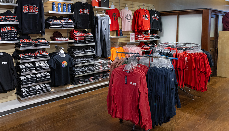 photo of apparel racks