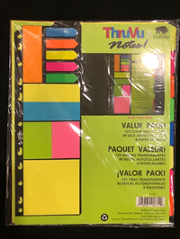 DIVIDERS 8 TAB PAPER COLORED w/ STICKY NOTES