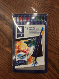 Pencils Coloured Watercolours 12 Pack