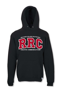 HOODIE UX CREATIVE COMMUNICATIONS RED RRC-P w/ WHITE STITCHING