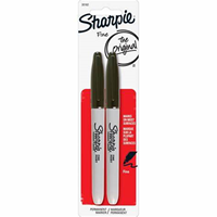 Marker Sharpie Fine Point Black Carded Duo Pack