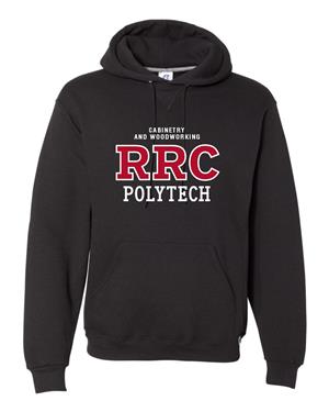 HOODIE UX CABINETRY & WOODWORKING RED RRC w/ WHITE STITCHING -  1