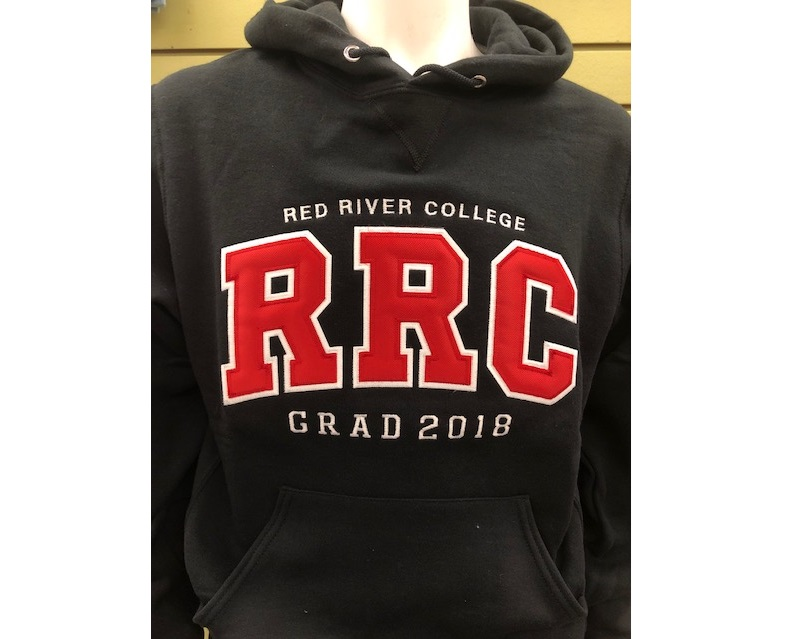 Hoodie Ux Grad 2018  Red Letters White Stitching (SKU 1034824672)