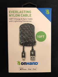 Cable I-Device Nylon 10 Ft Onhand