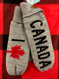 Mittens Message I Love Canada