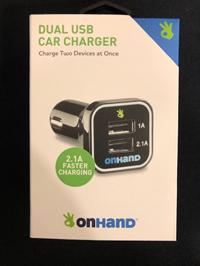 Charger Car Dual Usb Onhand 2.1A