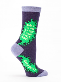 Socks Wm Crew Kale