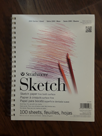 Sketchbook Strathmore 200 Wire Bound 8.5".11" 100 Sheets