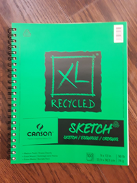 SKETCHBOOK CANSON xl RECYCLED SIDE COIL 100 SHEETS