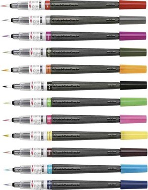 Colour Brush Dye Ink Pentel - main view