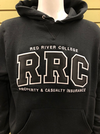 HOODIE WM PROPERTY & CASUALTY INSURANCE BLK RRC w/ WHITE STITCHING