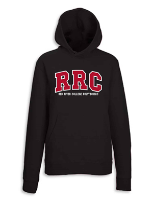 HOODIE UX STAND RRC POLY RED RRC w/WHITE STITCHIN