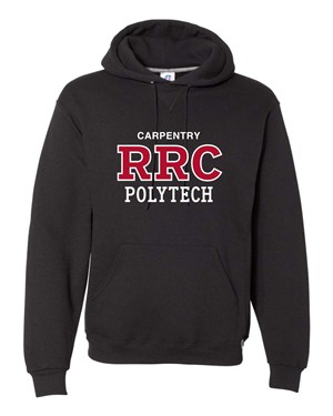 HOODIE UX CARPENTRY RED RRC-P w/ WHITE STITCHING -  1
