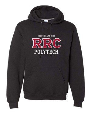 HOODIE UX HEALTH CARE AIDE RED RRC-P w/ WHITE STITCHING -  1