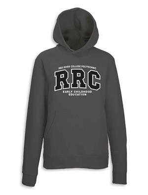Image of HOODIE UX EARLY CHILDHOOD EDUCATION BLACK RRC-P w/WHITE STITCHING -  1