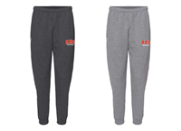 SWEATPANT UX  RED RRC POLY  w/WHITE CONTRAST FLEECE JOGGER