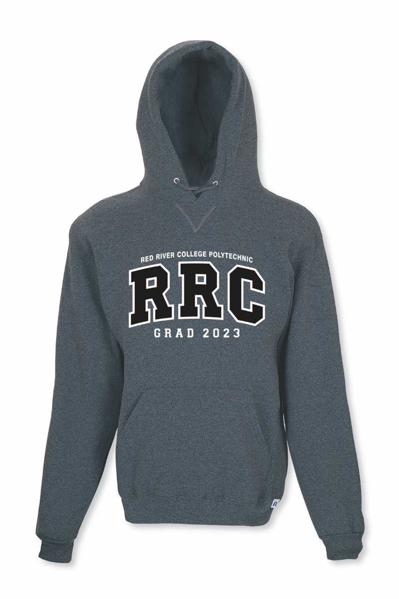 HOODIE UX GRAD 2023 BLACK RRC-P w/WHITE STITCHING | Campus Store