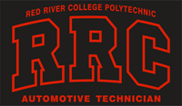 HOODIE UX AUTOMOTIVE TECHNICIAN BLACK RRC-P w/ RED STITCHING