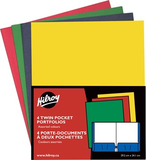 Report Cover Paper Twin Pocket Portfolio - 4 Pk - main view