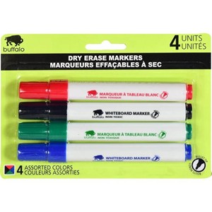Marker - Dry Erase 4Pk (Blk / Blu / Grn / Red) - main view