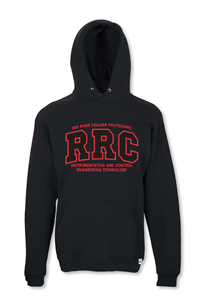 HOODIE UX INST CONTROL ENG TECH BLACK RRC-P w/RED STITCH