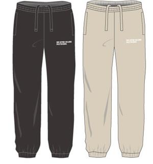 SWEATPANT UX w/ WHITE COLLEGIATE LOGO ESSENTIAL