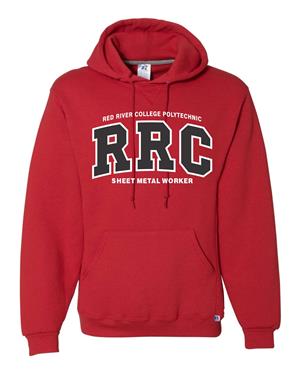 Image of HOODIE UX SHEET METAL WORKER w/RED RRC-P WHITE STITCHING -  1