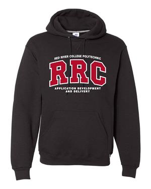 Image of HOODIE UX ADD RED RRC-P w/WHITE STITCHING -  1
