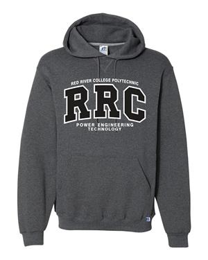 Image of HOODIE UX POWER ENG TECH BLACK RRC-P w/WHITE STITCHING -  1
