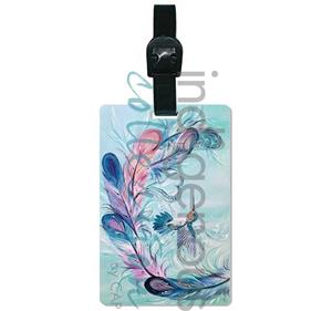 Luggage Tag Hummingbird Feathers Indigenous Artists