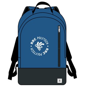 BACKPACK GRAYLEY w/WHITE RRC POLYTECH LOGO - main view