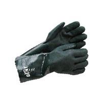 Chemical-Resistant Gloves, Gauntlet Cuff, 14 In, Green, L, Pvc