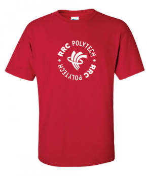 TSHIRT UX w/ WHITE RRC POLYTECH CIRCULAR LOGO - main view