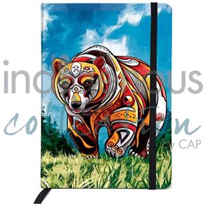 Journal Lined Spirit Bear Indigenous Artist - main view