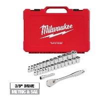 Drive Metr+Sae Ratch+Sock Set,29Pc 3/8"