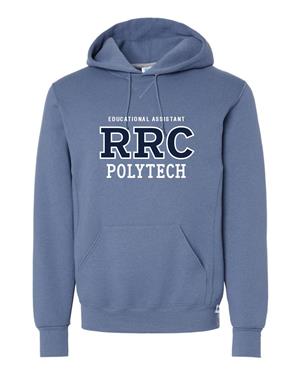 Image of HOODIE UX EDUCATIONAL ASSISTANT NAVY LETTERS WHITE STITCHING -  1