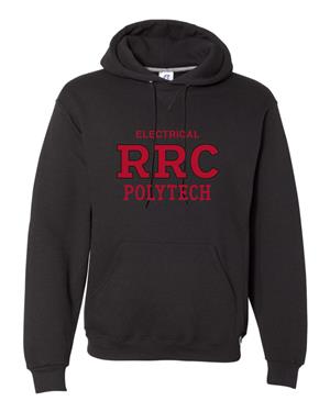HOODIE UX ELECTRICAL RRC-P w/ BLACK & RED STITCHING -  1