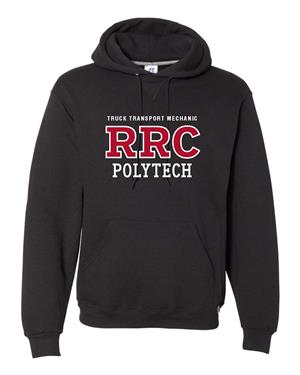 HOODIE UX TRUCK TRANSPORT TECHNOLOGY RED RRC w/ WHITE STITCHING -  1