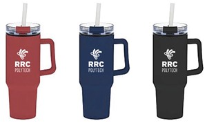 TRAVEL MUG MALIBU w/ WHITE RRC POLYTECH LOGO - main view