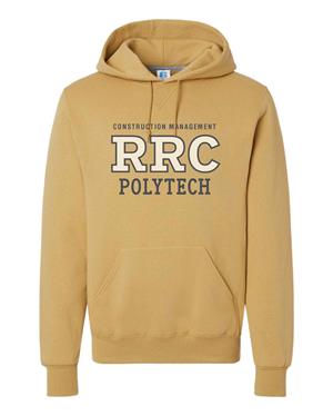HOODIE UX CONSTRUCTION MGMT VINTAGE WHITE RRC w/BLACK HEATHER STITCHING -  1