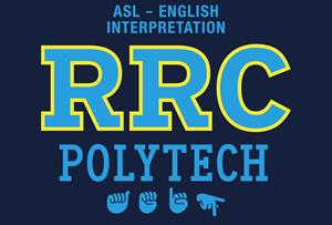 HOODIE UX ASL ENGLISH INTERP ARCTIC BLUE RRC-P w/ YELLOW & BLUE STITCHING