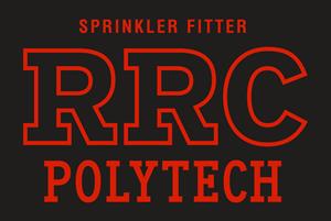 HOODIE UX SPRINKLER FITTER BLACK RRC w/ RED STITCHING