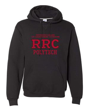 HOODIE UX REFRIGERATION & AC TECH RED RRC w/ RED STITCHING -  1