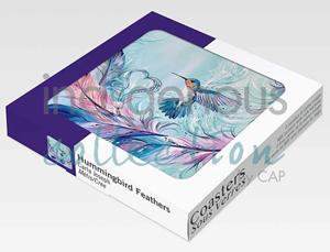 COASTER INDIGENOUS HUMMINGBIRD FEATHERS -  1