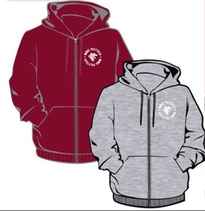 HOODIE UX FULL ZIP LAYER w/WHITE RRC POLYTECH CIRCULAR LOGO - main view
