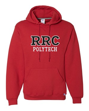 HOODIE UX STANDARD BLACK RRCP w/ WHITE STITCHING -  1