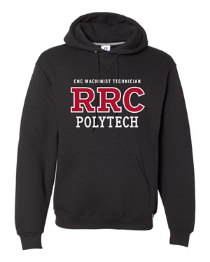 HOODIE UX CNC MACH TECH RED RRC-P w/WHITE STITCHING -  1