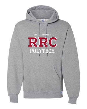 HOODIE UX LEGAL ASSISTANT RED RRC-P w/WHITE STITCHING -  1