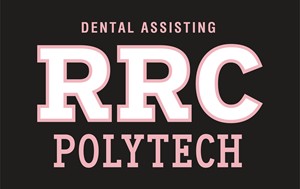 CREW NECK UX DENTAL ASSISTING WHITE RRC-P w/PINK STITCHING - main view