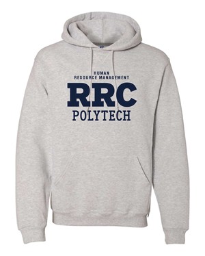 HOODIE UX HUMAN RESOURCE MGMT NAVY RRC-P w/ NAVY STITCHING -  1